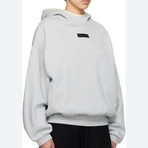 Essentials Heather Gray Hoodie Unisex Mens XS